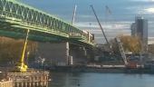 11.11.2015- Bratislava- mesiac a 4 dni pred konečným termínom sa intenzívne pracuje na celom moste ©Juraj Földes