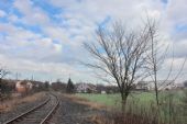 25.02.2016 - Smiřice, vlečka V4248 Cerea: ohlédnutí na pláň pro chystanou vlečku do vepřínu Gigant © PhDr. Zbyněk Zlinský