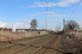 25.02.2016 - žst. Smiřice: koleje tratí 046 a 031 do stanice, vlevo vedla vlečka do cukrovaru © PhDr. Zbyněk Zlinský