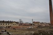 27.2.2016 - Čelechovice na Hané: pohled přes zeď z jihozápadního směru © Martin Skopal