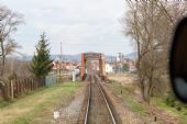 5.3.2016 - na trati: železniční most ze zadního stanoviště strojvedoucího © Jiří Řechka