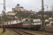 6.3.2016 - Trenčín: 363.097 při nájezdu na železniční most © Jiří Řechka