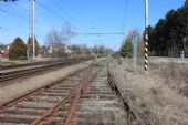 27.03.2016 - žst. Opatovice n.L.-Pohřebačka: vlečka V4238 CFG je zaústěna do odvratné koleje výhybkou Q1 © PhDr. Zbyněk Zlinský