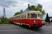 16.04.2016 - Sečovce: Mimoriadny osobný vlak vchádza do stanice © Ondrej Krajňák