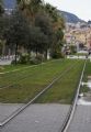 28.2.2016 - Nice: pohled na tramvajovou trať bez trolejového vedení směrem k zastávce Opéra Vieille Ville © Lukáš Uhlíř