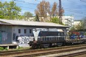 30.4.2016 - Praha-Malešice: 720.114, pracovní vlak EŽ © Jiří Řechka