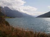 Celkový pohled na přehradní jezero Lago di Resia/Reschensee od stejnojmenné obce, 26.9.2009 © Jan Přikryl