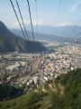 ''Letecký'' pohled na Bolzano a údolí Adige z lanovky na Renon/Ritten, 27.9.2009 © Jan Přikryl