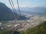 ''Letecký'' pohled na Bolzano a údolí Adige z lanovky na Renon/Ritten, 27.9.2009 © Jan Přikryl