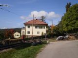 Trať Rittnerbahn v těsné blízkosti konečné Collalbo/Klobenstein, 27.9.2009 © Jan Přikryl