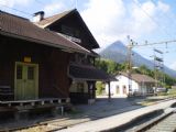 Výpravní budova nádraží Bichlbach-Berwang na Außerfernbahn ve stavu před rekonstrukcí, 28.9.2009 © Jan Přikryl