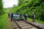 Vélorail du Pont Érambourg; Tunnel des Gouttes nedaleko Pont-d´Ouilly; 15.5.2015 © Filip Kuliš