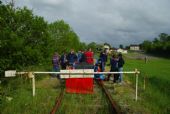 Vélorail Vallée de la Vire; St. Conde sur Vire - Gourfaleur; konečná Gourfaleur; 14.5.2015 © Filip Kuliš