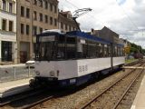 6.7.2016 - Görlitz: KT4D na lince 2 projíždí kolem nádraží © Dominik Havel