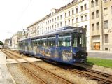 6.7.2016 - Görlitz: párty tramvaj Düwag následuje pravidelný spoj © Dominik Havel