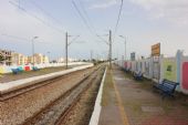 01.06.2016 - station Mahdia Z.T.: nástupiště a koleje směrem k Sidi Messoud (Mahdii) © PhDr. Zbyněk Zlinský