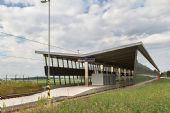 9.7.2016 - letiště Ostrava-Mošnov: vlakový terminál © Jiří Řechka