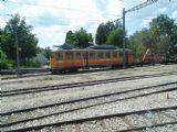 Motorový vůz řady BDe 4/4 221 NStCM z roku 1935 stojí odstavený v depu Les Plantaz, 26.6.2014 © Jan Přikryl