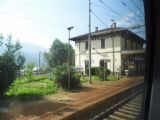 Výpravní budova italské stanice Preglia na trati z Brigu do Domodossoly, 27.6.2014 © Jan Přikryl