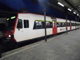 elektrická jednotka typu NPZ Domino stojí odstavená v Locarnu před odjezdem s večerním vlakem systému S-Bahn Ticino do Castione-Arbedo, 27.6.2014 © Jan Přikryl