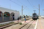 07.06.2016 - station Mahdia Z.T.: EMU 23 odjíždí jako vlak 528 Mahdia - Sousse Bab Jedid © PhDr. Zbyněk Zlinský