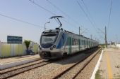 07.06.2016 - station Mahdia Z.T.: EMU 01 přijíždí jako vlak 521 Sousse Bab Jedid - Mahdia © PhDr. Zbyněk Zlinský