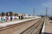 07.06.2016 - station Mahdia Z.T.: EMU 01 přijíždí jako vlak 532 Mahdia - Sousse Bab Jedid © PhDr. Zbyněk Zlinský