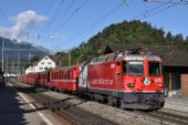 Lokomotiva RhB Ge 4/4-633 na nádraží Domat/Ems; 31.05.2016 © Pavel Stejskal