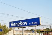 14.9.2016 - Benešov u Prahy: název stanice © Jiří Řechka