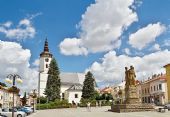 20.7.2016 - Bílovec: Slezské náměstí s památníkem osvobození © Jiří Řechka