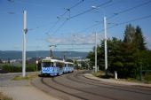 24.08.2016 - Liberec: tramvaj číslo 3 přijíždí na konečnou Horní Hanychov © Radek Hořínek