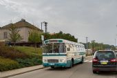 15.10.2016 - Čerčany: historický autobus Karosa přijíždí © Jiří Řechka