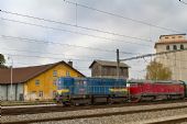 15.10.2016 - Čerčany: 740 392-9+T 478.1215, zneschopněný zvl. vlak KŽC 10051 © Jiří Řechka