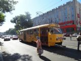 Oděsa, tramvaj typu T3SU na ulici Novoščipnyj rjad, 5.8.2016 © Jiří Mazal