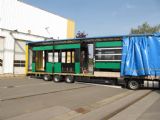 24.9.2016 - Bautzen: karoserie článků tramvaje Flexity pro Basilej © Dominik Havel