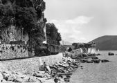 Herceg Novi, úsek z mostkem ještě v dobách provozu
