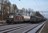Międzylesie, lokomotiva 181.107 s nákladním vlakem; 13.12.2016 © Pavel Stejskal