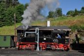 Jöhstadt, stroj 99.1542 se připravuje k jízdě; 3.7.2016 © Pavel Stejskal