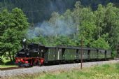 Parní vlak mezi Steinbachem a Schmalzgrube; 3.7.2016 © Pavel Stejskal