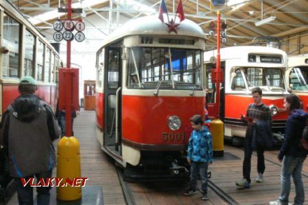 25.3.2017, Praha 6, muzeum MHD: prototip T1 (č. 5001) z roku 1951 © Luděk Šimek