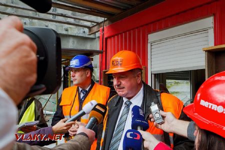 2.5.2017 - Kyšice, Ejpovický tunel: generální ředitel SŽDC Pavel Surý © Jiří Řechka