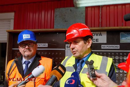 2.5.2017 - Kyšice, Ejpovický tunel: generální ředitel společnosti Metrostav Pavel Pilát © Jiří Řechka