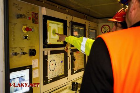 2.5.2017 - Kyšice, Ejpovický tunel: prezentace řídícího velínu razicího štítu Viktorie © Jiří Řechka