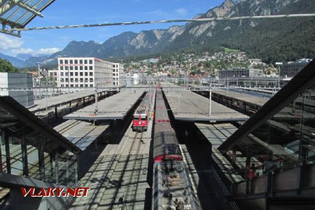 Chur: nádraží, násupiště RhB, 22. 8. 2016 © Libor Peltan