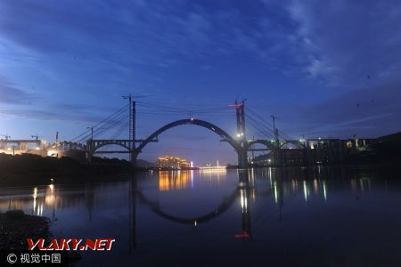 Most JinShaJiang vo výstavbe; 28.06.2017 © www.chinadaily.com.cn