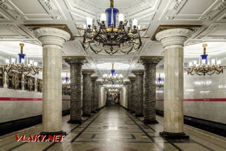 Petrohrad: Stanice metra Avtovo; zdroj: cs.wikipedia.org, autor Alex 'Florstein' Fedorov