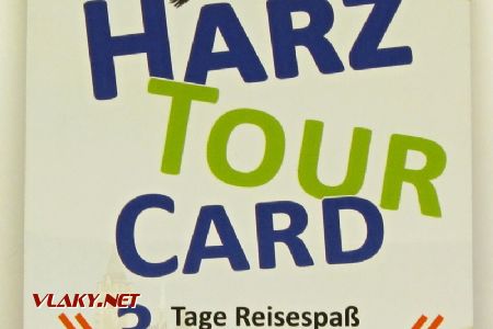 Harz Tour Card pro jízdy na HSB (včetně tramvaje č. 10 do Ilfeldu) © Dominik Havel