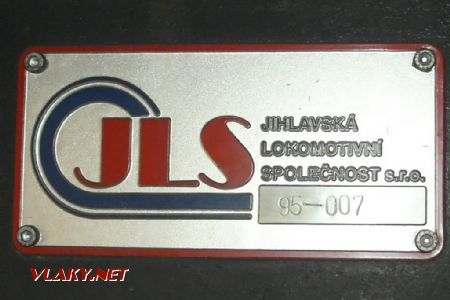 14.04.2007 - PS Hradec Králové: 799.006-2 - výrobní štítek © PhDr. Zbyněk Zlinský