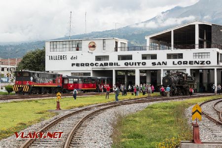 2017 – Vľavo Alstom AD24, vpravo Baldwin 2-8-0 no.18, Ibarra depo, Ekvádor © Tomáš Votava