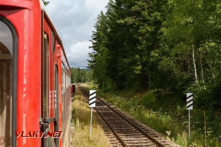 13.8.2017 - před Volary: trať z a do Nového Údolí © Jiří Řechka